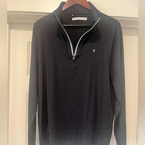 Criquet Men's Black 1/4 zip